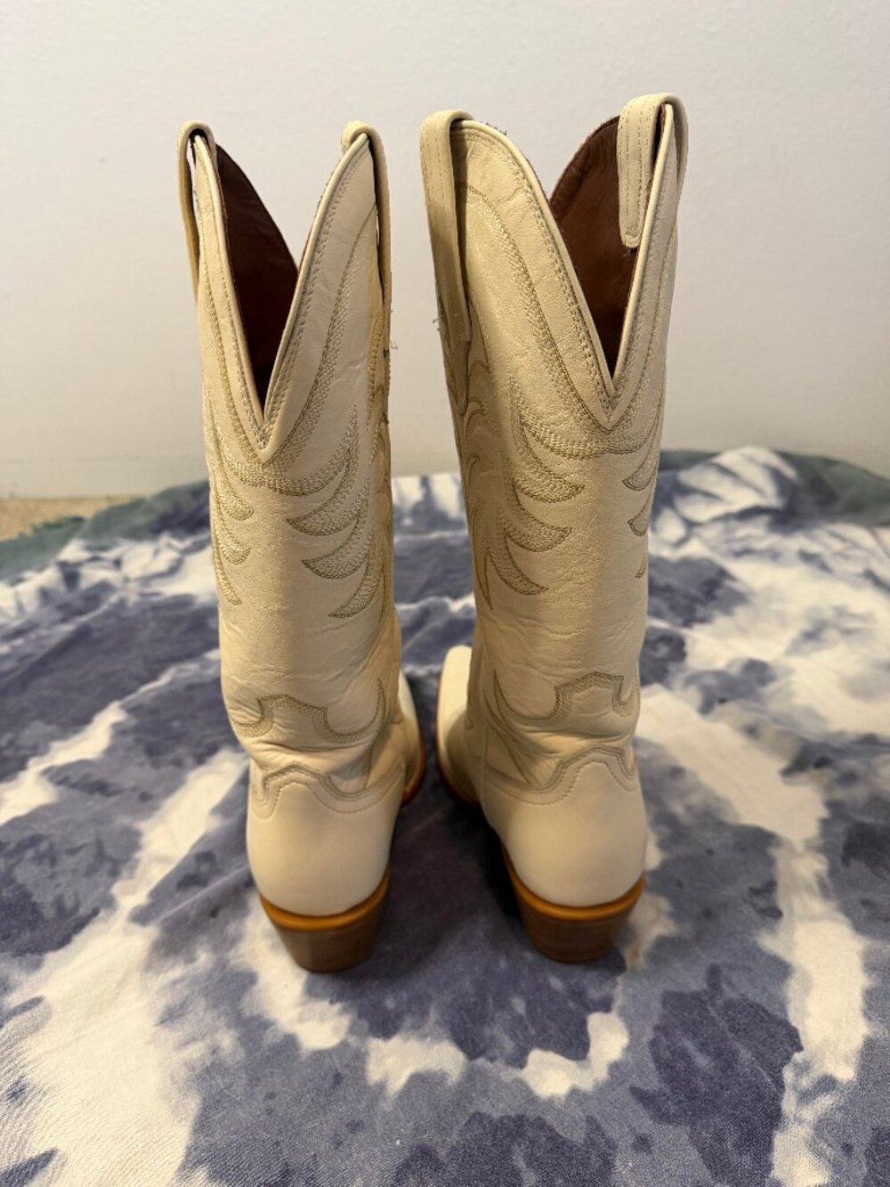 Tecovas The Annie Cowgirl Boots Bone Size 7 EUC Tall Western Boots - Picture 4 of 8